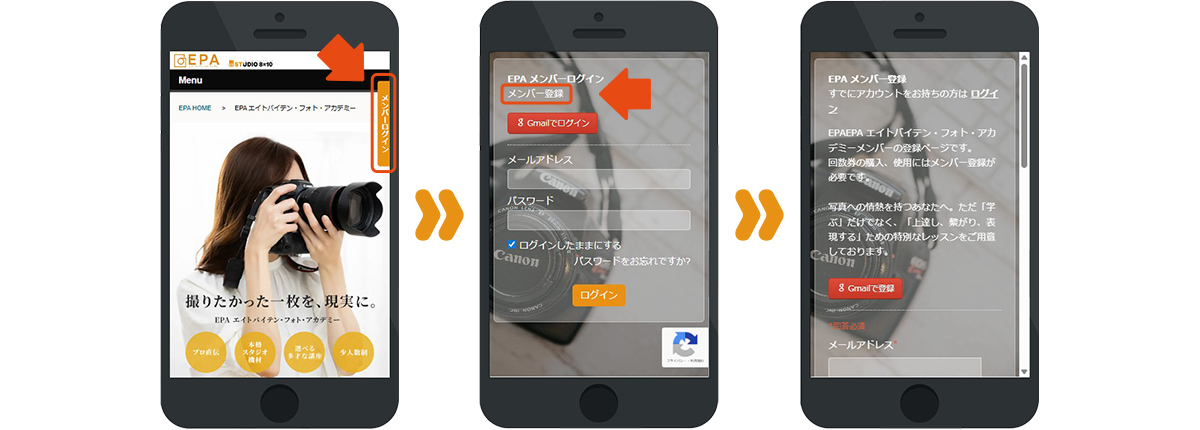 メンバー登録手順